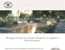 Tablet Screenshot of bumblebeelandscapingmn.com